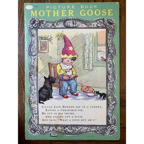 Vintage Lowe Mother Goose Picture Book - Picture 1 of 4